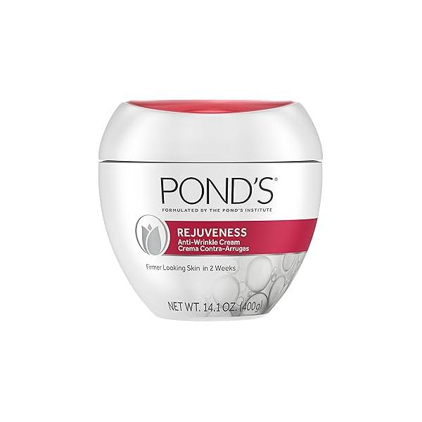 POND'S Anti-Wrinkle Face Cream Anti-Aging Moisturizer With Alpha Hydroxy Acid and Collagen 14.1 oz
