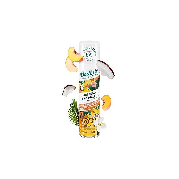 Batiste Dry Shampoo, Tropical, 6.73 Ounce (Packaging May Vary)