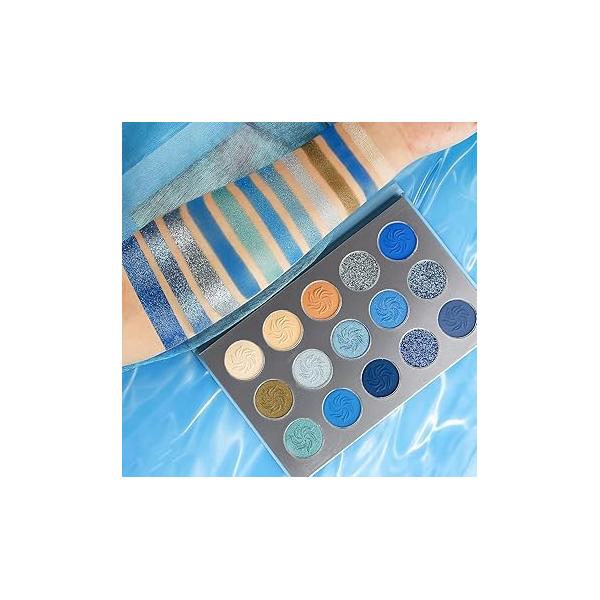 Green Glitter Eyeshadow Palette Highly Pigmented, Afflano Forest Emerald Christmas Makeup Palettes,Yellow Lime Grass Grinch Eye Shadow Pallet Matte Shimmer 15 Color