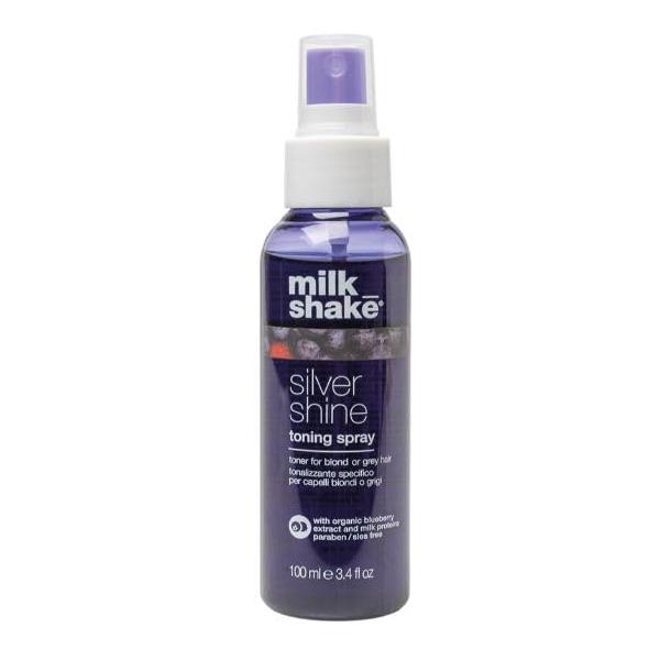milk_shake Silver Shine Toning Spray - Platinum Hair Violet Pigment | Counteracts Unwatneted Yellow/Golden Tones| Strengthens and Hydrates 3.4 fl oz (100 ml)