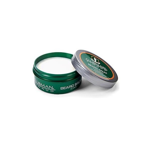 Clubman Pinaud Beard Balm - Nourishing & Conditioning for Men, Strong Hold, 2 oz