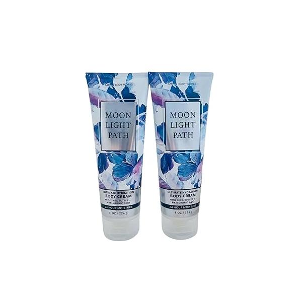 Bath and Body Works Gift Set of 2 - 8 oz Cream (Moon Light Path)