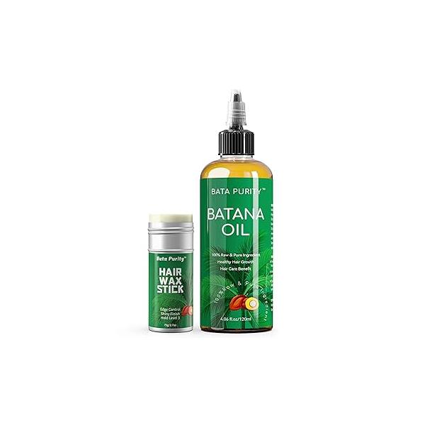Batana Oil for Hair Growth - Pure and Natural Raw from Honduras, Organic Care Treatment & Skin, Deeply Nourishing Scalp Thickness 4.06 FL OZ/120ML
