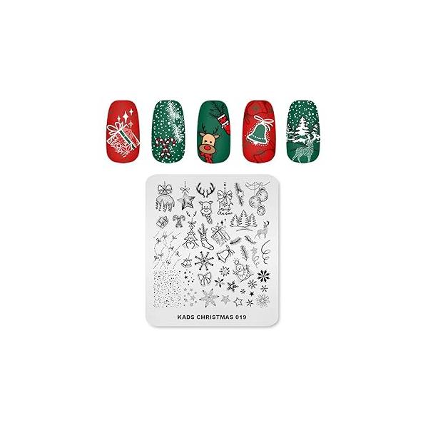 Nail Stamping Plate Christmas Halloween Art Plates Image Transfer Template Manicure Stencils Printing DIY Tool (Halloween 011)