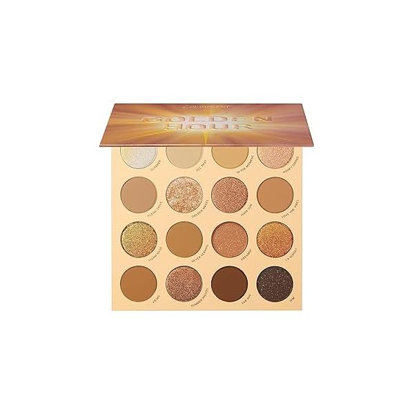 Colourpop Golden Hour Eyeshadow Palette - Sunset Tone Eye Makeup with Duo-Chrome, Metallic, Matte Sparkle & Glitter Finishes High-Pigment a Long-Wearing Formula (0.67 oz)