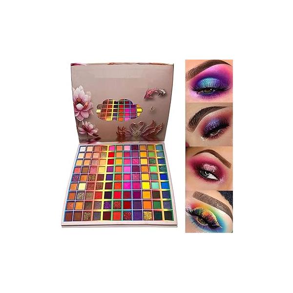 99 Colors Eyeshadow Palette, Colorful Professional Matte Shimmer Glitter Rainbow Makeup Pallet, Long Lasting Highly Pigmented Eye Shadow Mother's Day Gifts for Women