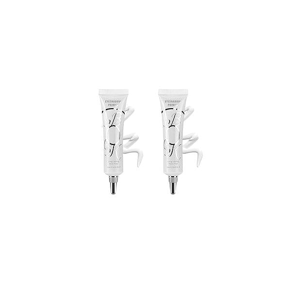 2 Pack Matte Eyeshadow Primer for Oily Lids Black No Crease Eye Makeup Base Waterproof & Smudge-proof Long Lasting Cream Liquid Eye-shadow All Shadows (Set C)