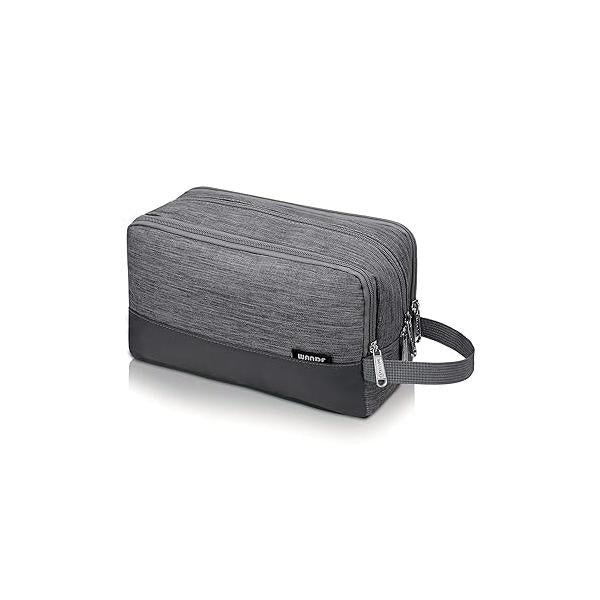 Toiletry Bag for Men Hanging Dopp Kit Water Resistant Shaving Small Traveling (Denim Grey)