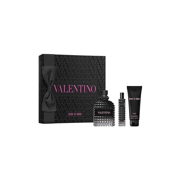 Valentino Born in Roma Uomo Gift Set (EDT 3.4 fl. oz + Shower Gel 2.5 travel EDT 0.5 oz)
