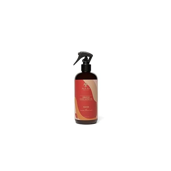 As I Am JBCO Water 16 oz - Nano Curl Strengthener Moisturizes and Detangles Anti-Frizz Increases Fiber Strength Enriched with Jamaican Black Castor Oil, Vitamin C, E, Red