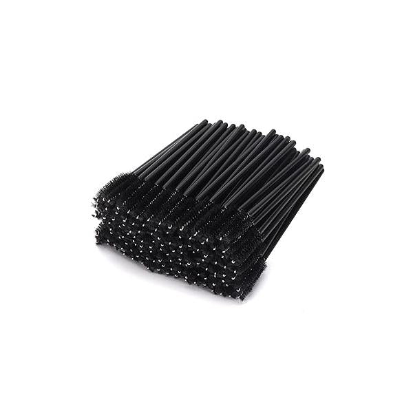 Tbestmax 300 Disposable Spoolies Mascara Eyelash Wands Brush Applicator for Extension Eyebrow and Makeup Pink