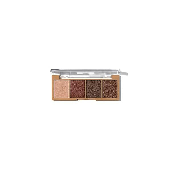 SHEGLAM Essential Eyeshadow Palette Square Quad Matte, Shimmer, Metallic, Long Wearing-Veil