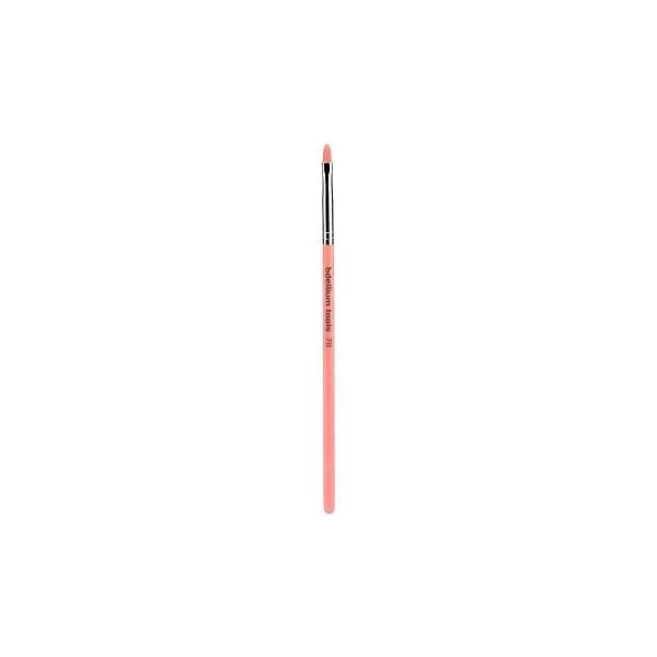 Bdellium Tools Professional Makeup Brush - Pink Bambu Series 711 Pointed Tip Liner With Soft Synthetic Fibers, For Eye Lining (Pink, 1pc)