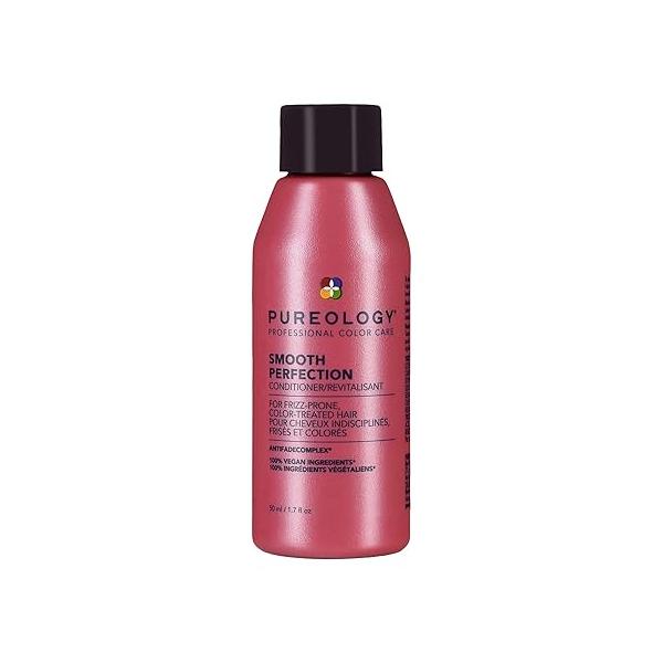 Pureology Smooth Perfection Conditioner - For Frizzy and Color-Treated Hair, Detangles & Controls Frizz, Sulfate-Free Vegan