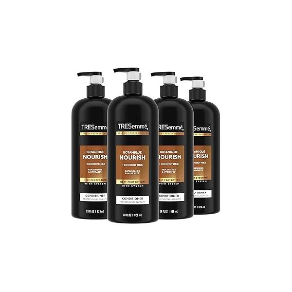 TRESemmé Conditioner Botanique Nourish 4 Pack With 100% Natural Coconut Milk and Aloe Vera 28 Fl Oz