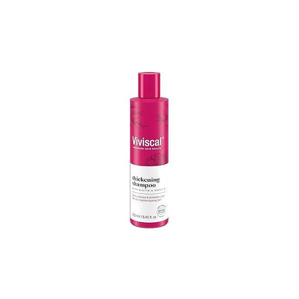Viviscal Thickening Shampoo, Formulated With Biotin And Keratin, Fortified Marine Collagen Seaweed Extract, Strengthens Reduces Breakage, Healthier Looking Hair 250ml (8.45 fl. oz.)