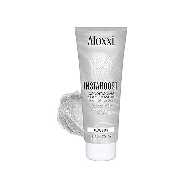 ALOXXI InstaBoost DARK BROWN Color Depositing Conditioner Mask, Instant Temporary Hair Dye, Masque for Deep Conditioning (Cool Cocoa Beans) 6.8 Fl Oz