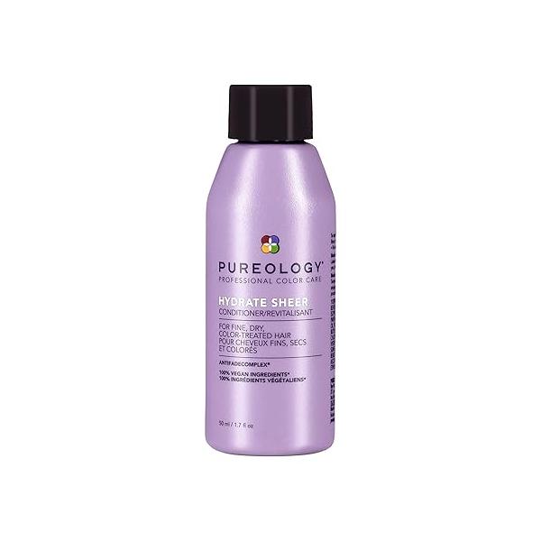 Pureology Hydrate Sheer Nourishing Conditioner - Lightweight Hydrating Shampoo For Fine or Dry Color-Treated Hair, Silicone-Free & Vegan