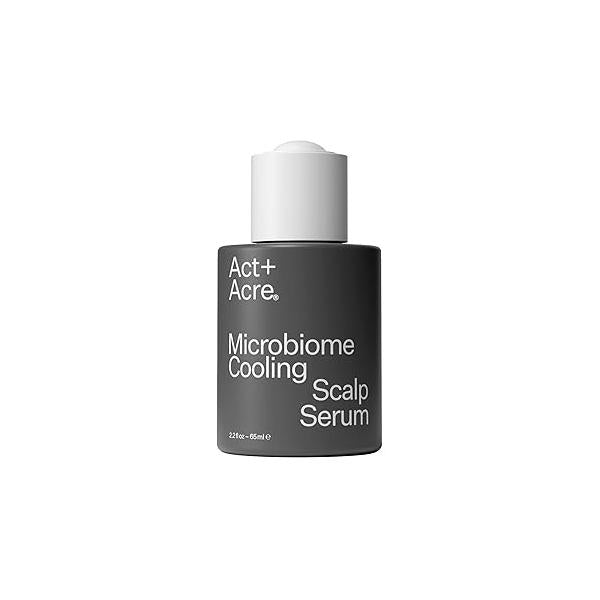 ACT+ ACRE Microbiome Cooling Scalp Serum - Instant Relief for Dry Itchy & Loose Flakes Peppermint Oil Amino Acid Balance Natural, Vegan, Paraben-Free Formula 2.2 fl oz