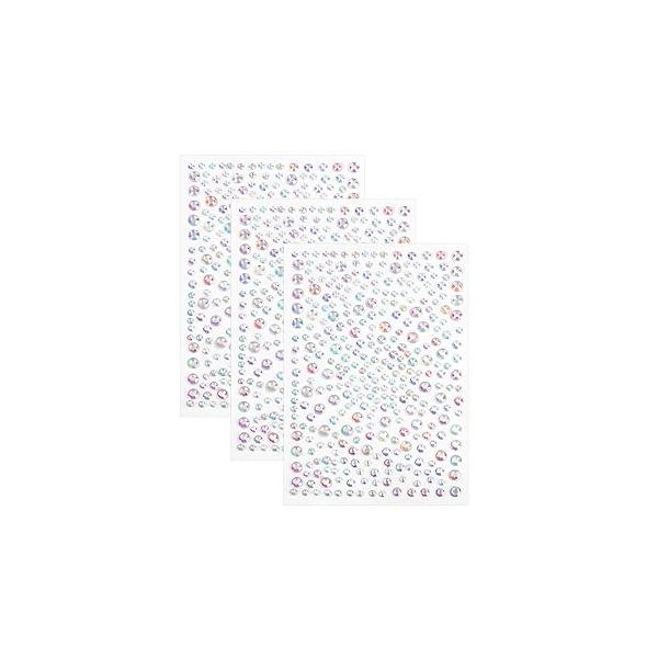 969pcs Face Gemstones Stick, Self-Adhesive On Rhinestones Acrylic Festival Stickers Gems Diamonds Makeup Eye Temporary Tattoo Jewels for Women Girls Body (Style 1)