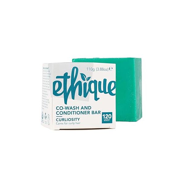 Ethique Curl Conditioner Bar for Thick, Curly Hair - Curliosity |Curl Defining, Deeply Moisturizing, Vegan, Cruelty-Free, 3.88 oz