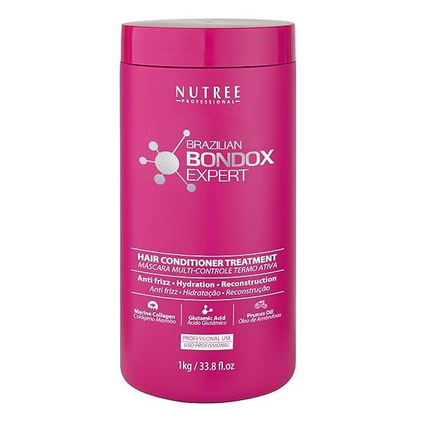 Hair Treatment Masks - Brazilian Bondox Thermal Repair Mask for Frizzy,Damaged -With Collagen from Seaweed & Almond Oil Intensive Moisture Straightening Treatment(BRAZILIAN BONDOX 33.8 fl.oz)