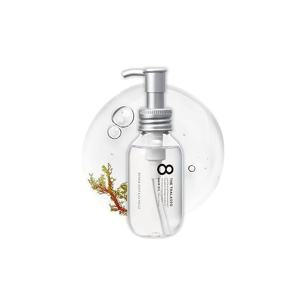 8 THE THALASSO Damage Repair Hair Treatment Oil for Dry Women & Men, Anti Frizz Serum Travel Size with Stem Cells Argan Oil, Care from Japan, Sulfate Paraben Free, MOIST, 3.38 Fl Oz