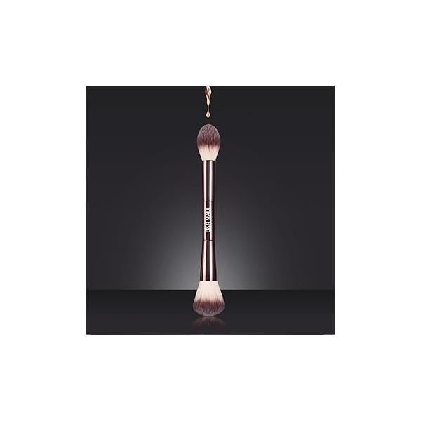 B&R MALL Mini Makeup Brush Set - Super Soft Brushes for Flawless Foundation, Concealer, Eyeshadow & More | 10-Piece Compact Kit with Stylish Storage Box, Perfect On-the-Go Touch-Ups (Pink)