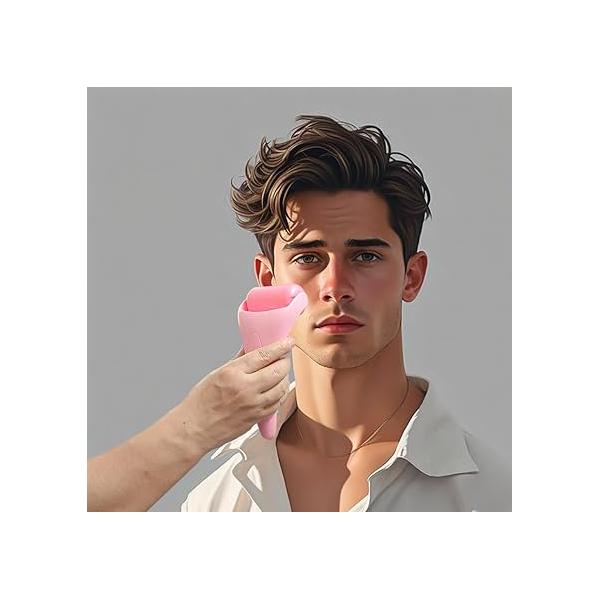 3-in-1 Natural Jade Roller and Gua Sha Set for Face Eye Ice Facial Cooling Massage