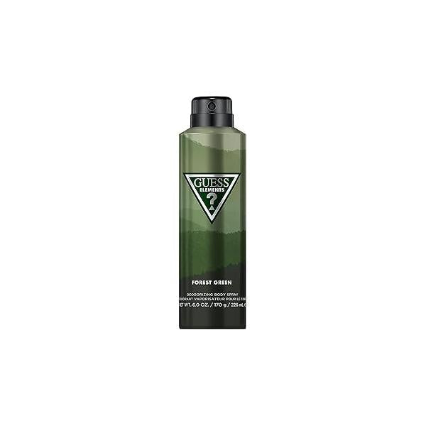 Guess Elements Forest Green Deodorizing Body Spray For Men, 6.0 Oz.