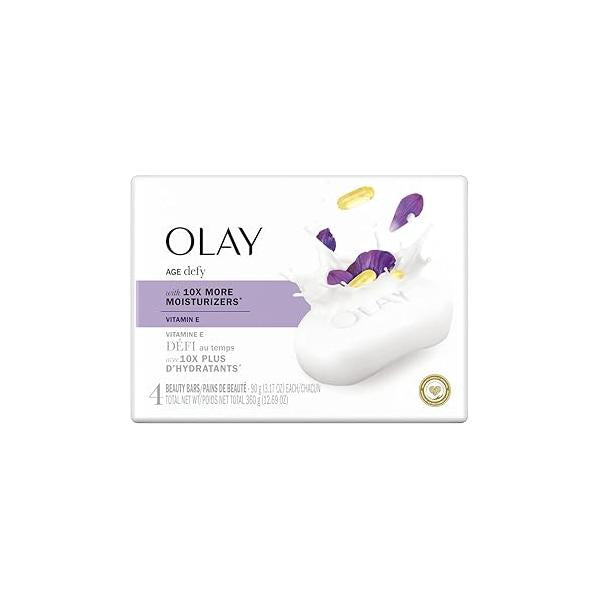 Olay Age Defying Beauty Bar Soap, 4 ct