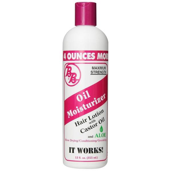 BB Oil Moisturizer, Hair Lotion With Castor and Aloe, Maximum Strength, 12-Ounce Bottles (Pack of 6)