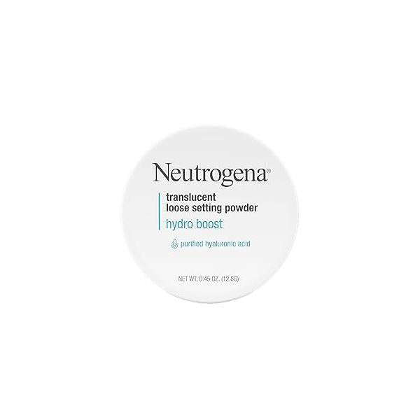 Neutrogena Hydro Boost Translucent Loose Setting Powder with Purified Hyaluronic Acid for Smooth Skin, Blurs Imperfections and Sets Makeup, Lightweight Face Powder, .44 oz