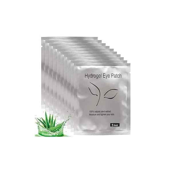 50 Pairs Under Eye Pads, Eyelash Extension Gel Patches, Lint Free DIY False Lash Beauty Makeup Hydrogel Patches