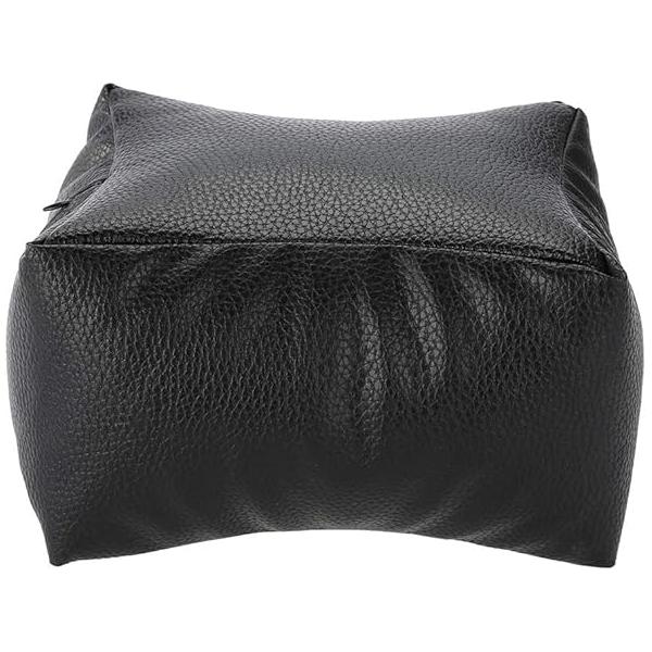 Hand Rest Pillow,Pedicure Foot PU Nail Art Table & Pillow with Soft Fillings for Arm Salon Manicure(Black)