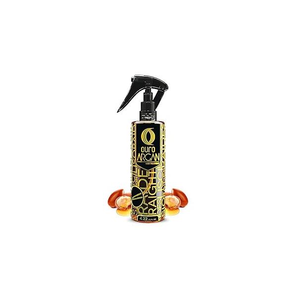 OURO 100% Pure Moroccan Argan Oil, Natural Antioxidant, Moisturizes and Gives Shine to Hair, Controls Frizz, Without Mineral Oils, 4.22 O.z