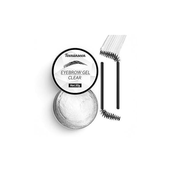 Eyebrow Gel, Long-Lasting Brow Gel for Styling and Sculpting, Waterproof Wax Kit For Holding Brows In Place, Clear Without Residue, Glue 3D Freeze 1 Pack