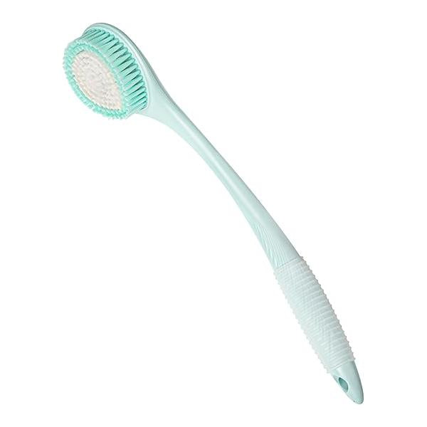 BEDELITE Back Scrubber for Shower - Long Handle Bath Brush (16.4 inches) with Soft Bristles, Exfoliating Body Men & Women(Blue)
