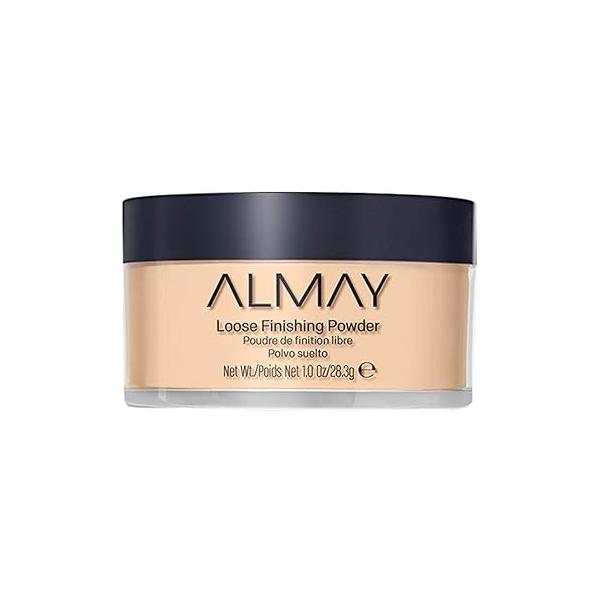 Almay Setting Powder, Face Makeup, Matte Loose Hypoallergenic, Cruelty Free, 200 Light Medium, 1 Oz