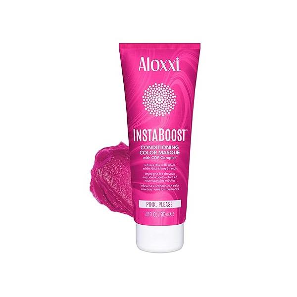 ALOXXI InstaBoost DARK BROWN Color Depositing Conditioner Mask, Instant Temporary Hair Dye, Masque for Deep Conditioning (Cool Cocoa Beans) 6.8 Fl Oz