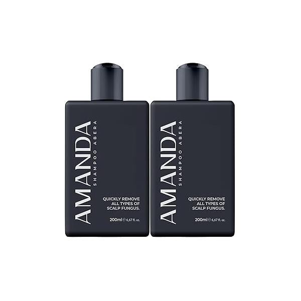 Abera Anti-Dandruff Shampoo for Stronger Hair & Healthier Scalp, Nourishes, Supports and Promotes Growth, Get Rid of Dandruff, 6.67 fl oz, Set 2