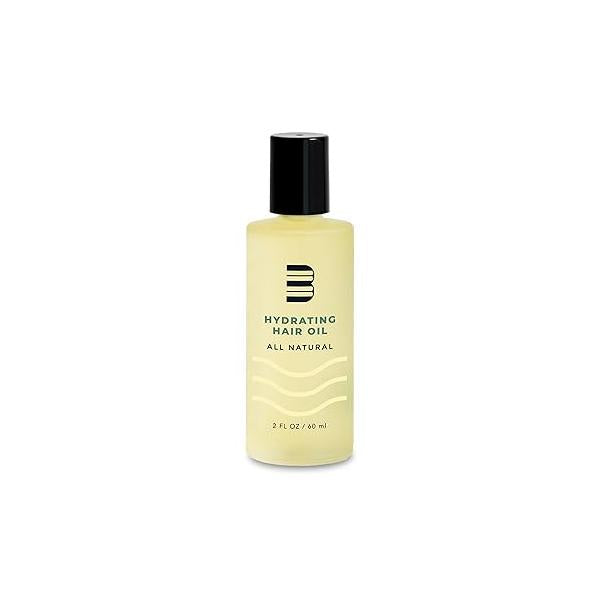 BluMaan Hydrating Hair Oil - Designed for Dry, Frizzy, Straight, or Curly 100% Natural Men's Strengthening 60 ml / 2.0 oz