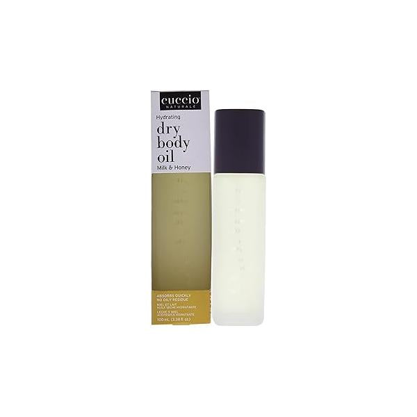 Cuccio Naturale Hydrating Dry Body Oil - Milk & Honey, Paraben-Free, 3.38 Oz
