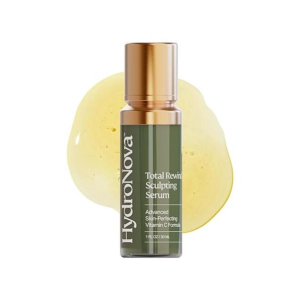 Total Rewind Sculpting Serum 1 fl oz | Line-Smoothing, Dark Spot Corrector Vitamin C, Niacinamide, Kojic Acid, Peptides Radiant Glow, Balanced Complexion AM Formula