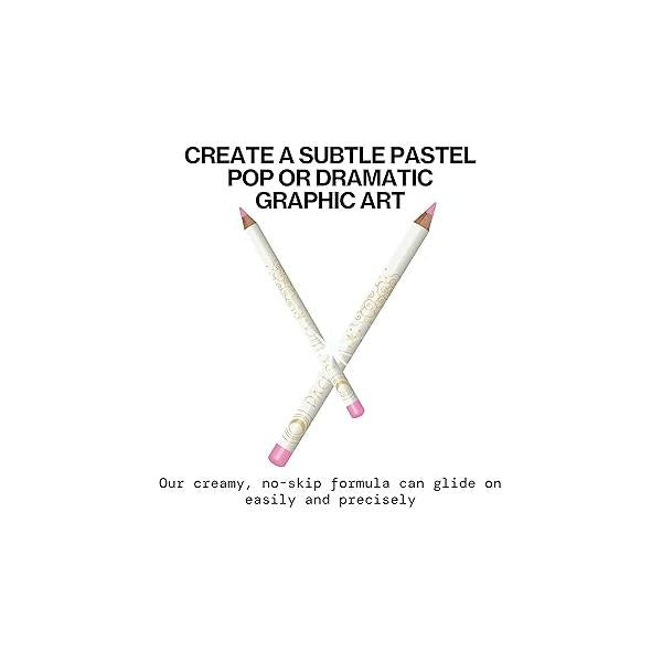 Pacifica Waterproof Eyeliner Pencil - Pastel Rose Pink Liner Longwear, Smudge-Proof, Eye Makeup Vegan & Cruelty-Free Ophthalmologist Tested