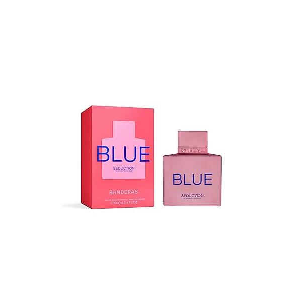 Banderas Perfumes - Blue Seduction Summer Essence Eau de Toilette for Women Long Lasting Bright and Sensual Fragrance Ideal Day Wear 3.4 Fl Oz