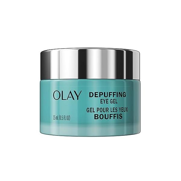 Olay Hyaluronic + Peptide 24 Gel Eye Cream, Fragrance-Free, 0.5oz (15 mL)