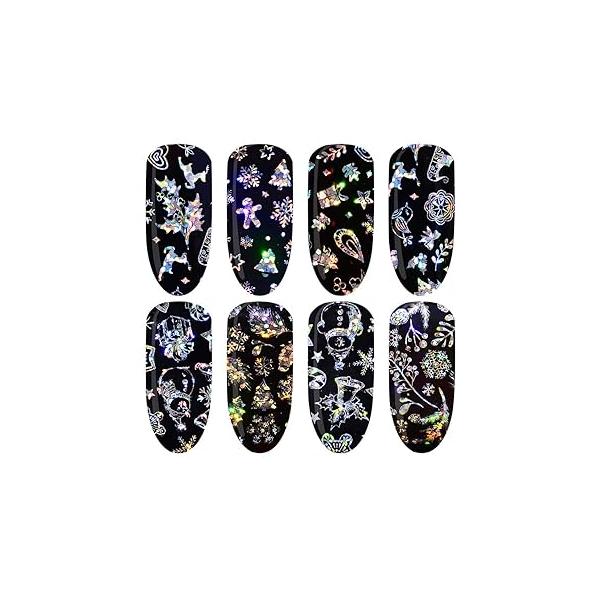 12 Pot/Set Nail Art Gold Silver Paillette Flake Chip Foil DIY Glitter Decal Acrylic UV Gel Decoration