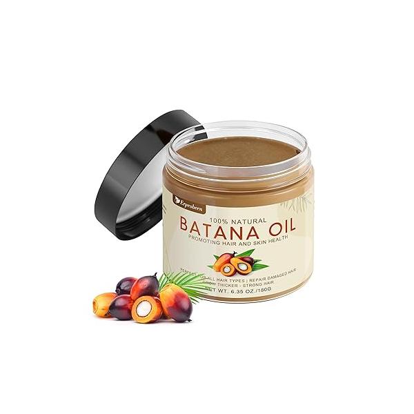 Batana Oil for Hair Growth: 100% Natural Sourced from Honduras - Prevent Loss, Dr. Sebi Unrefined Promotes thickness Men & Women, Brown