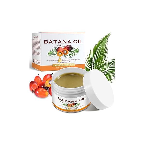 Raw Batana Oil for Hair Growth Dr Sebi from Honduras, Botana Thickening & Radiance Nourishment Skin，7.8 fl oz Pure Natural Prevent Loss